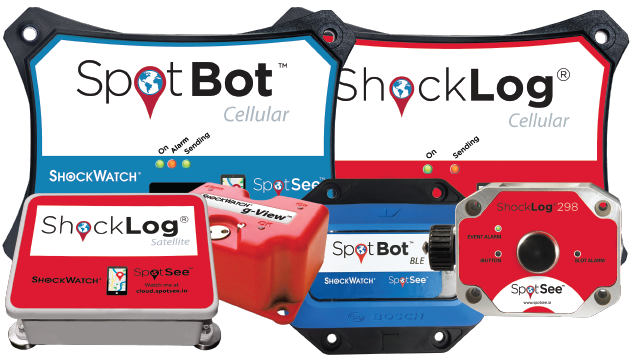 Registradores de Impacto para transformadores spotbot shochlog